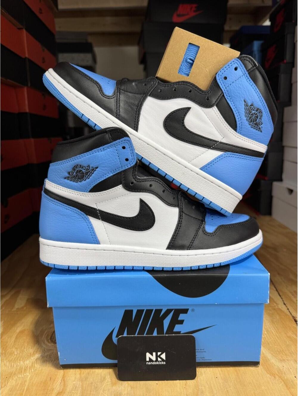 Air Jordan 1 Retro High 'UNC Toe' DZ5485-400 BRAND NEW MENS SIZE 11 - Picture 4 of 5